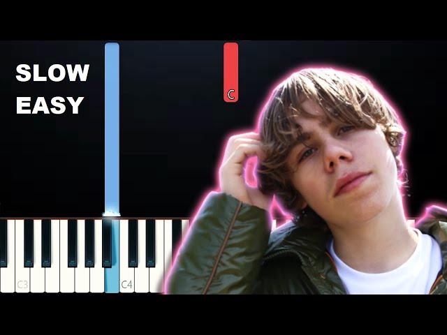 The Kid LAROI - WITHOUT YOU (SLOW EASY PIANO TUTORIAL)