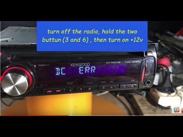 How to fix a kenwood radio in protect mode ~ the easy way ~