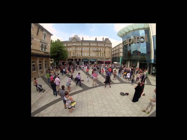 Flash Mob Dance Time Lapse