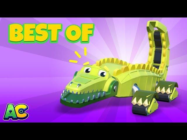 The Best of CROCODILE cartoon | AnimaCars - Rescue Team | Trucks Videos for Children