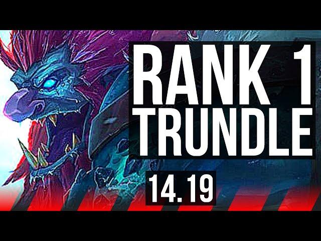 TRUNDLE vs VOLIBEAR (TOP) | Rank 1 Trundle, 1300+ games | EUW Challenger | 14.19