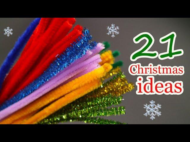 BEST IDEAS 2025 Pipe Cleaner Crafts for Christmas Collection of 21 DIY