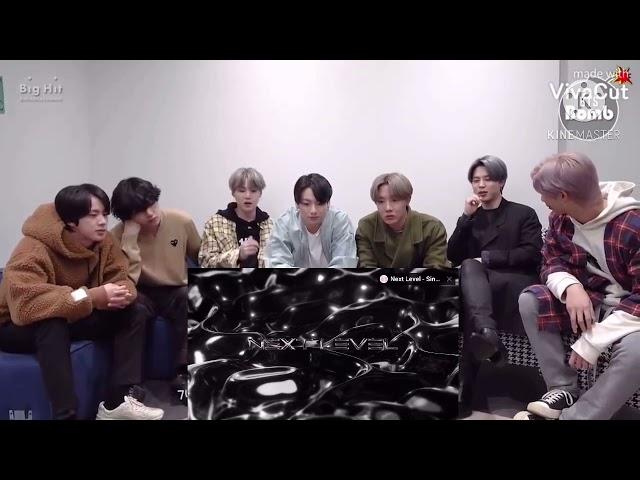 BTS reaction to aespa “Next Level” M/V