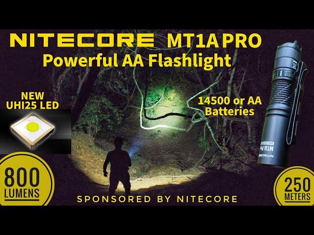 NEW 2024 NITECORE MT1A PRO - Powerful AA Flashlight with NEW UHi25 LED, 800 lm