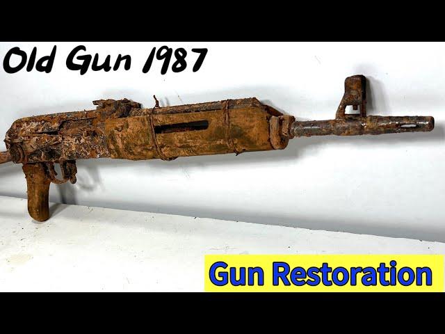 Gun restoration ,Old Gun 8MM Sami auto Rifle ww2 restoration Model (1987) Sami auto 8mm restoration