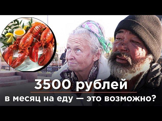 3500 РУБЛЕЙ В МЕСЯЦ НА ЕДУ - ЭТО МАЛО? ОТВЕЧАЮТ БЕЗДОМНЫЕ