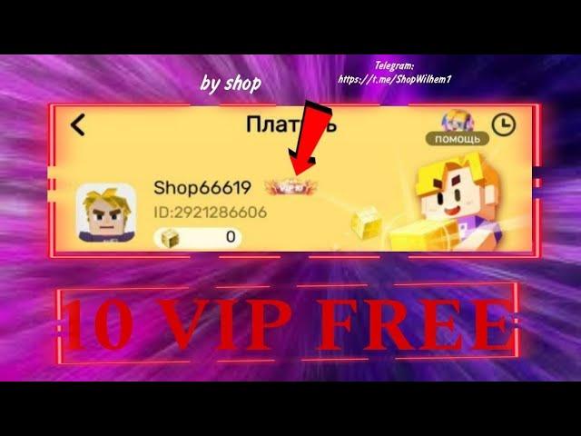 КАК ПОЛУЧИТЬ ВИП 10 АБСОЛЮТНО БЕСПЛАТНО  Blockman go 10 vip Free