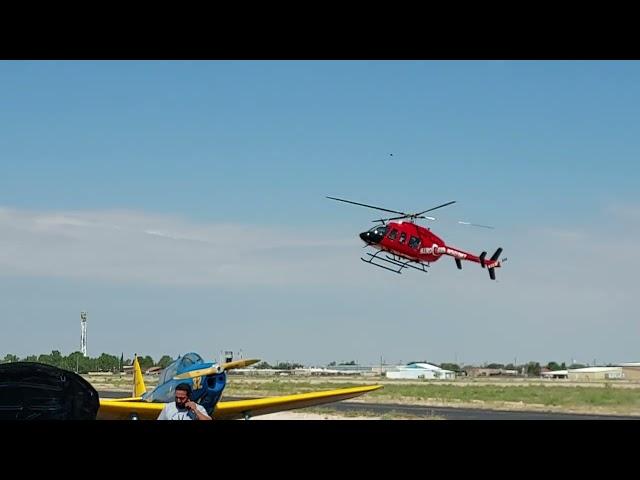 Aero Med N501MT landing next to N606MT in Odessa,TX July 20th 2024