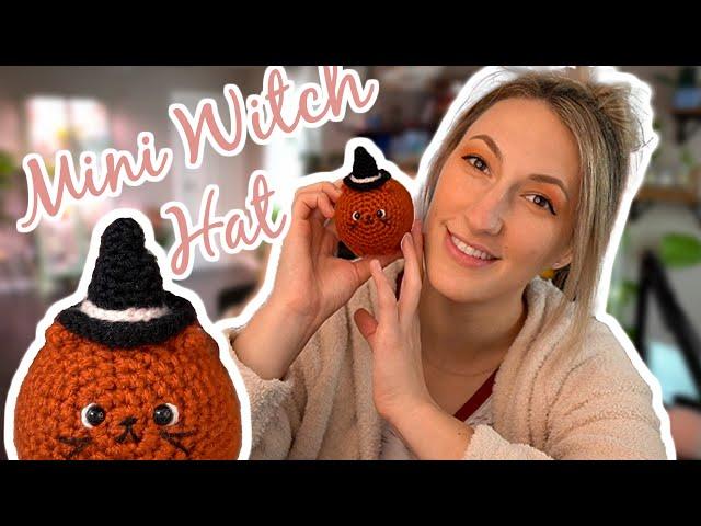 CROCHET Tiny Witches Hat for Little Loaf Cats PATTERN! EASY!