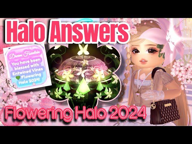 [NEW] HALO ANSWERS To WIN The Entwined Vines  FLOWERING HALO 2024 | Royale High FOUNTAIN ANSWERS