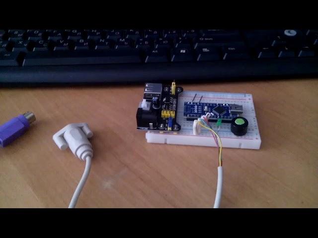 Морзе тренажер с русской клавиатурой PS/2. Morse keyboard PS/2 on  Arduino with Russian