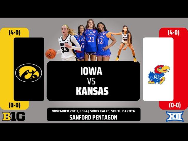 Iowa vs Kansas | NCAA Women's Basketball | 11.20.24