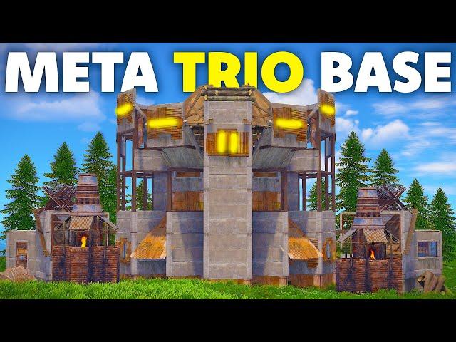 The Gem - The Ultimate Meta Solo/Duo/Trio Rust Base Design - Triple Bunker TANK - 2024 Tutorial