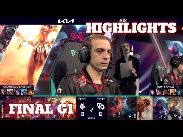 G2 vs KC - Game 1 Highlights | Grand Final LEC Winter 2025 | G2 Esports vs Karmine Corp G1