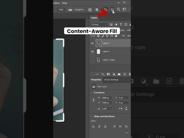 Content Aware Crop // Photoshop tutorial