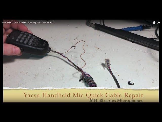 Yaesu Microphone - Quick Cable Repair - MH Model