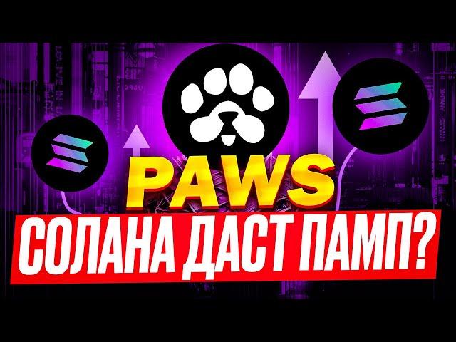 ️ PAWS 🟢 СРОЧНО! 🟢 SOLANA ДАСТ ПАМП PAWS! ЭТО БУДЕТ ОДИН ИЗ МОЩНЕЙШИХ ЛИСТИНГОВ ИЛИ ЭПИЧНЫЙ ПРОВАЛ!