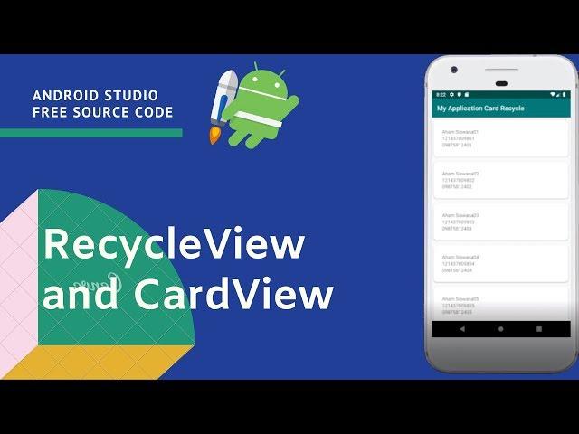 [FREE SOURCE CODE] RecyclerView and CardView  - Android Studio #2