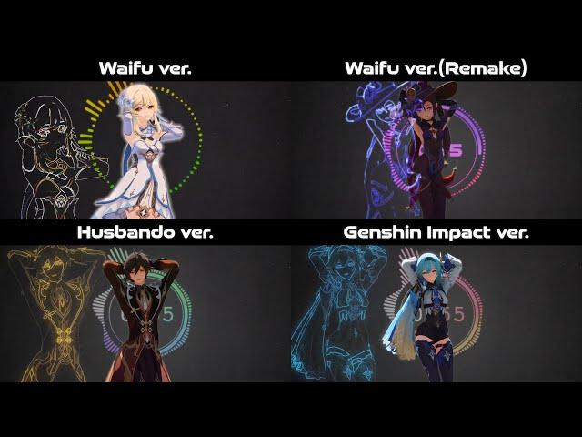 [MMD] Genshin Impact Hip Sway Dance Comparison