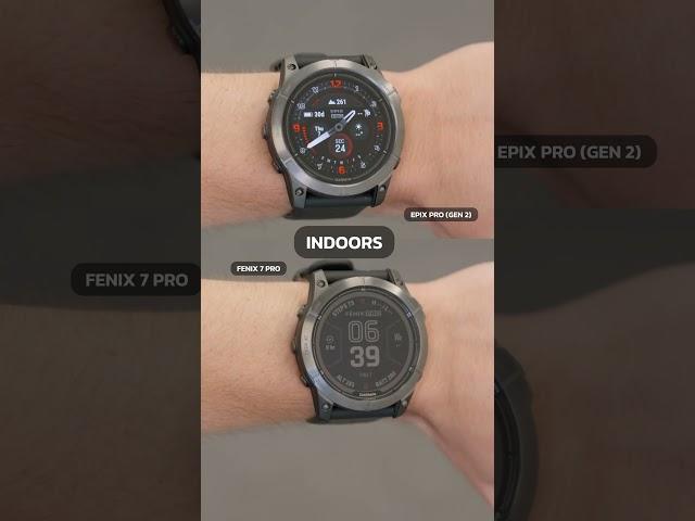 DISPLAY COMPARISON | Garmin Fenix 7 Pro VS Garmin Epix Pro (Gen 2)