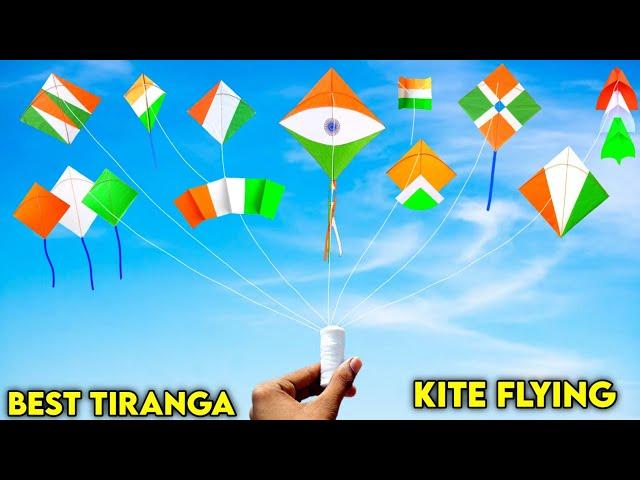 All types of tiranga kite , 15 august special kite , how to make paper kite , kite flying