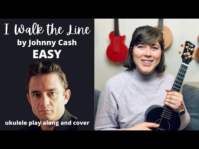 I Walk the Line by Johnny Cash EASY Ukulele Play Along and Cover | Cory Teaches Music