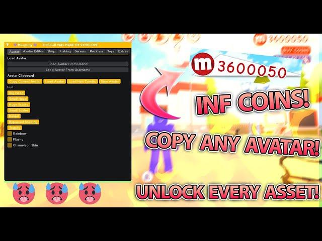 ROBLOX MEEPCITY SCRIPT | INF COINS, COPY AVATAR, GET ALL ASSESTS + MORE!