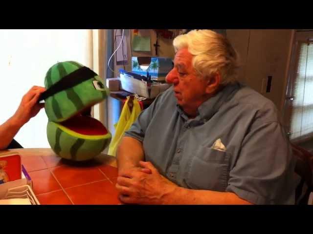 UNCENSORED SUPERPOP: meets watermelon puppet and crazy old Grandpa gets Angry