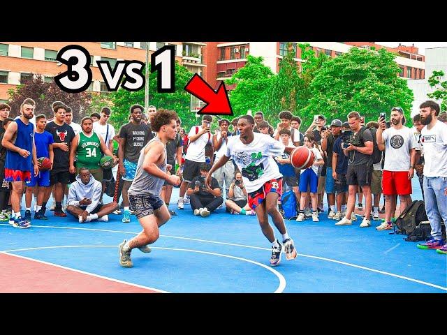 The SHIFTIEST Player Online vs 3 PARK HOOPERS...