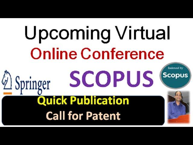 Online Scopus Conference || Springer Conference 2021