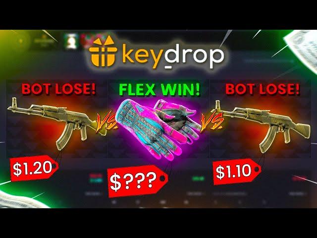 Im try CASE BATTLE but I win EXPENSIVE GLOVE ! Keydrop Promo Code 2024 !