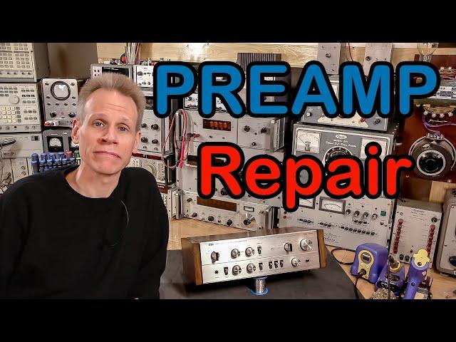 LUXMAN Preamplifier Repair - The LUXKIT A3300 Preamp