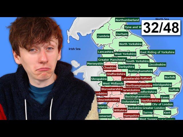 Can I name all 48 counties in England?