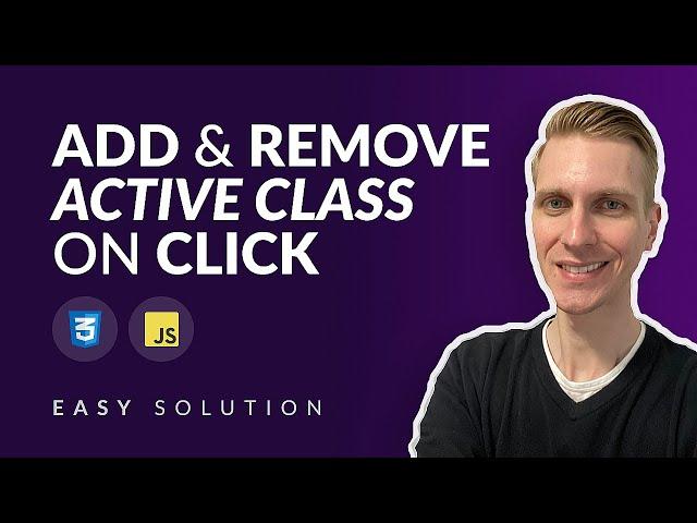 Add and Remove Active Class on Click