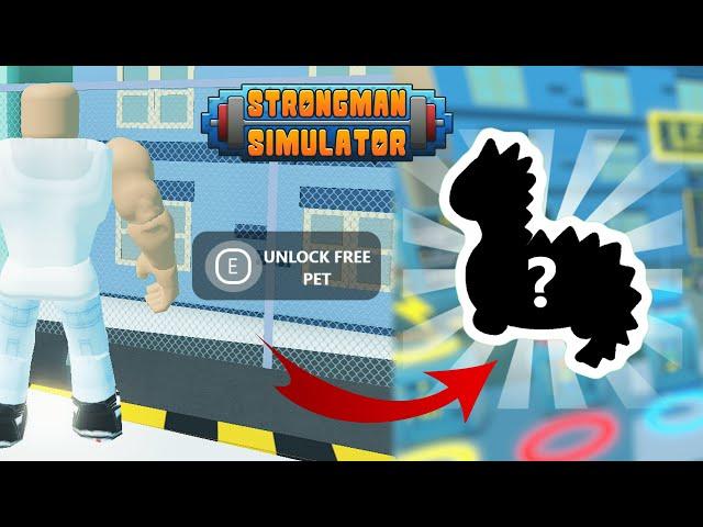 ROBLOX STRONGMAN SIMULATOR FREE PET