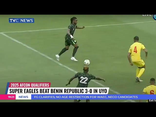 Super Eagles Beat Benin Republic 3 - 0 In Uyo