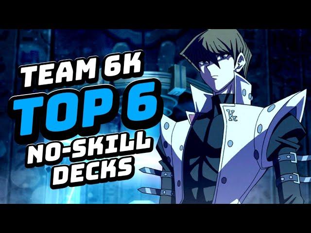 TOP 6 Decks That DON'T Need Skills [Duel Links]
