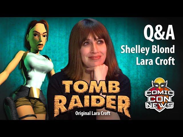 Original Voice Of Lara Croft in Tomb Raider 1996 Shelley Blond at Comic Con St Albans