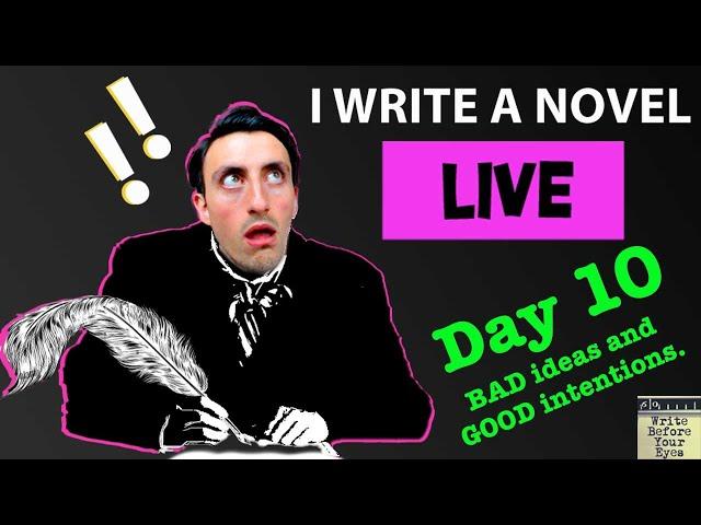 I write a novel(LIVE):DAY 10 Watch me write a novel in real-time. Lots of writing advice for authors
