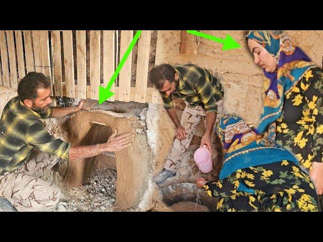 Building a beautiful fireplace by Saleh Architecture: Khadija's illness  in the mountains2025