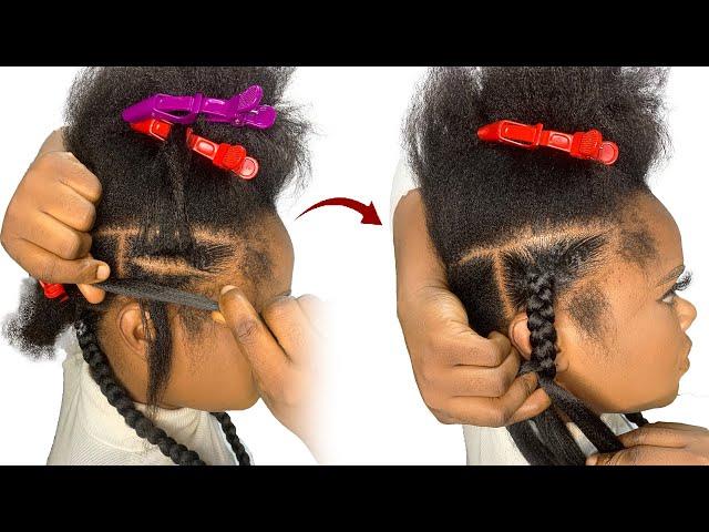 CAN'T GRIP KNOTLESS BOX BRAID?? Trying New Method/ Beginner Friendly