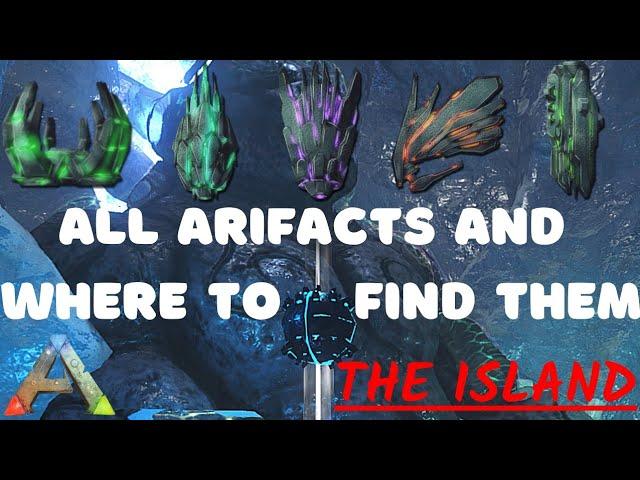 Ark Survival Evolved - All Island ARTIFACTS & How To Get Them (Cave Guide)