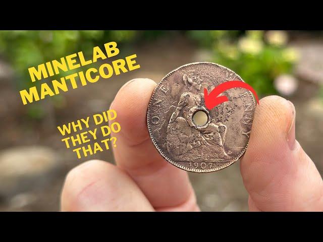 Metal Detecting with the Minelab Manticore - Holey Penny!