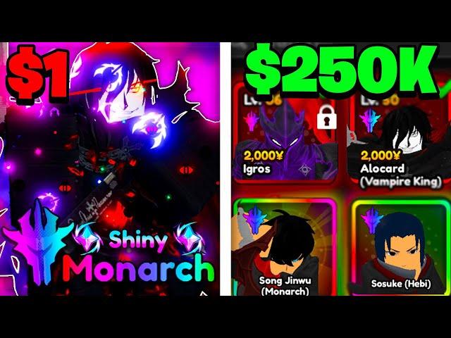 $1 VS $250,000 Account In Anime Vanguards (BEST ACCS IN AV)