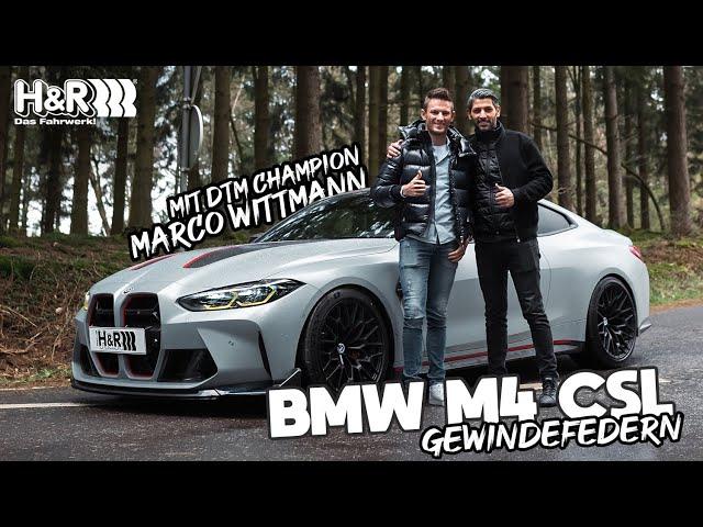 4K - Lowered BMW M4 CSL | Marco Wittmann (DTM Champion) - H&R Gewindefedern ≡ H&R