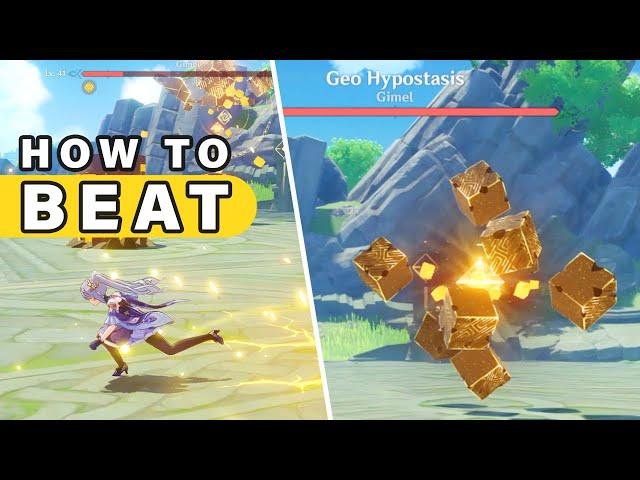 How to Beat GEO HYPOSTASIS World Boss | Guide ► Genshin Impact