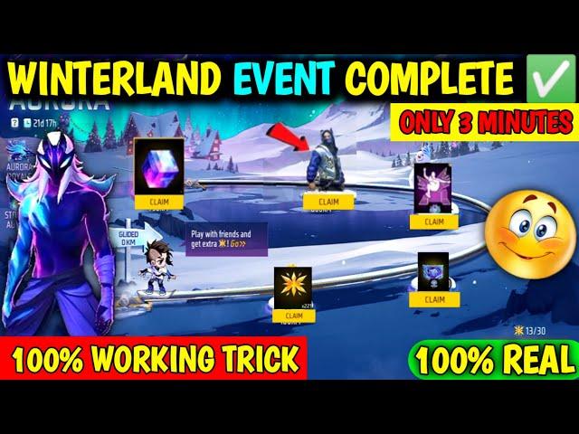 Winterland Event Complete  Only 3 Minutesll #freefire #gaming #winterwonderland  #events