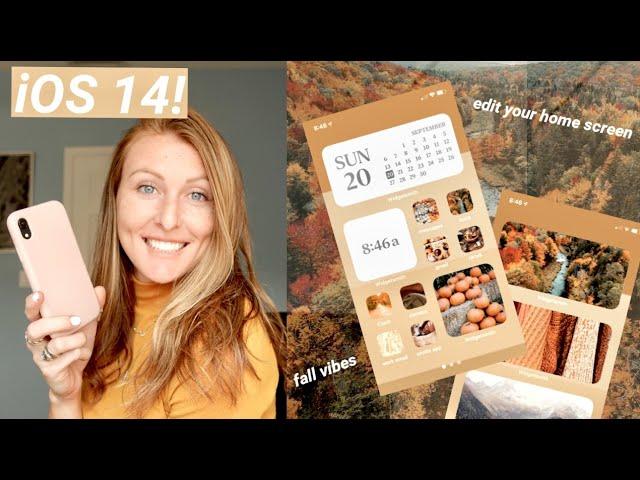 *iOS 14* HOME SCREEN CUSTOMIZATION // fall aesthetic (widgetsmith and shortcuts!) #iOS14