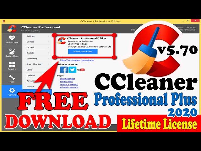 CCleaner Professional Plus v5.70 Full Version Free Download | License Key 2020 | 1000% Working