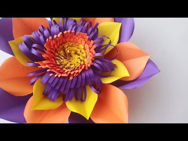 Arabella paper flower  Big Flower making with Paper